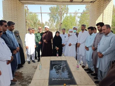 مراسم غبارروبی مزار شهید گمنام در فنوج برگزار شد.