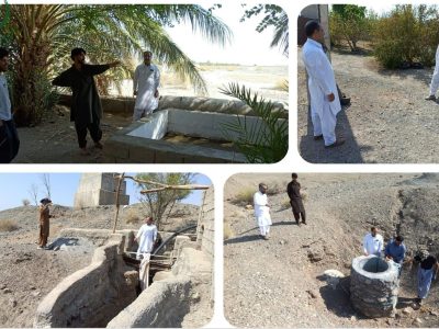 بررسی قنوات و اراضی برای اجرای طرحهای نوین آبیاری