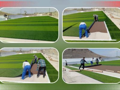 آغاز نصب چمن مصنوعی در فنوج