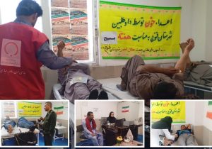 ۴۵ داوطلب هلال احمر فنوج خون اهدا کردند