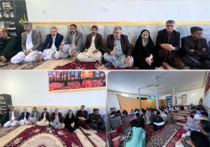 حضور نماینده مجلس و مسئولین شهرستان در روستای ولایتمدار زبرنگ