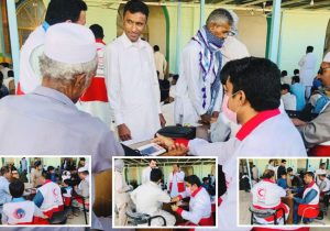 میزهای خدمت در نماز جمعه برپا شد