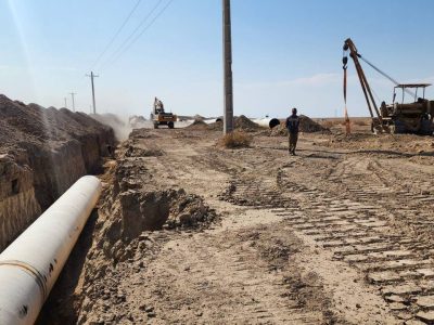 اتصال ۵ مجتمع روستایی دلگان به شبکه آب