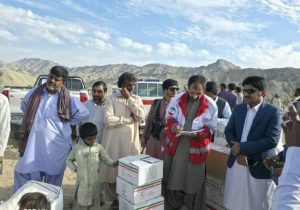 امدادرسانی فوری هلالاحمر به حادثهدیدگان بگان