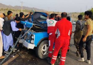 تصادف در محور فنوج به کتیج یک کشته و چهار مجروح برجای گذاشت